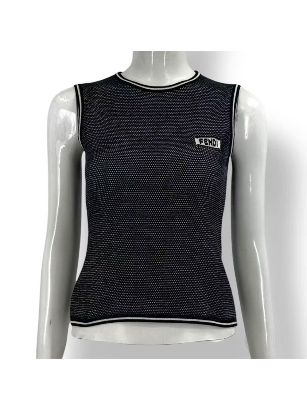 Fendi Vest Logo Black